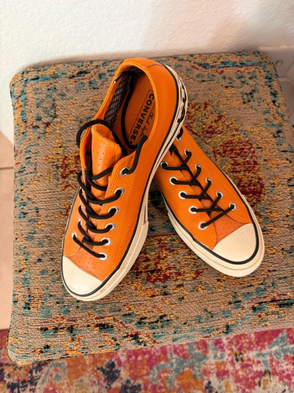Converse Orange Low-Top Sneakers - Picture 1 of 5